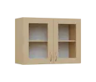 SH5 - 8S horní skříňka, 2-dveřová, prosklená, 580x800x300, bříza světlá
