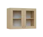 SH5 - 8S horní skříňka, 2-dveřová, prosklená, 580x800x300, bříza světlá