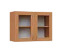 SH5 - 8S horní skříňka, 2-dveřová, prosklená, 580x800x300, buk royal