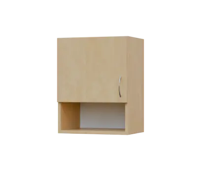 SH5 - 45ND horní skříňka, 1-dveřová/nika, levá, 580x450x300, bříza světlá