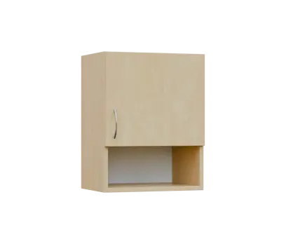 SH5 - 45ND horní skříňka, 1-dveřová/nika, pravá, 580x450x300, bříza světlá