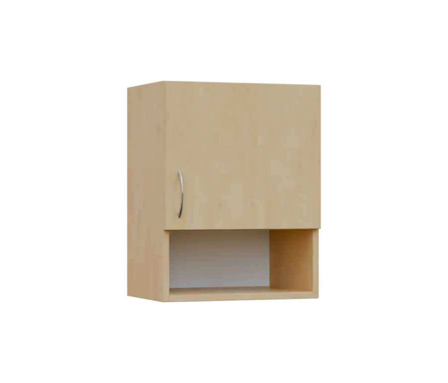SH5 - 45ND horní skříňka, 1-dveřová/nika, pravá, 580x450x300, bříza světlá