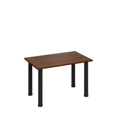 G-43 Konferenční stolek 800 x 500 mm, deska 18 mm, ořech královský / nohy černé RAL9005