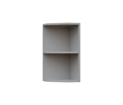 SHZ5 - 3 skříňka horní, rohová, policová, levá, 580x300x300, šedá