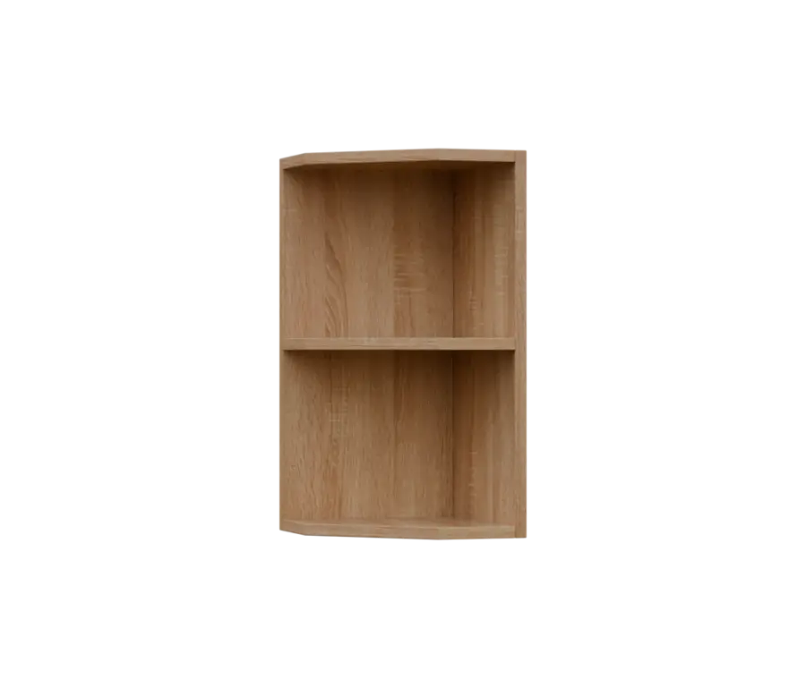SHZ5 - 3 skříňka horní, rohová, policová, levá, 580x300x300, dub bardolino