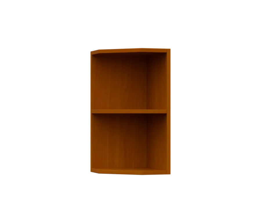 SHZ5 - 3 skříňka horní, rohová, policová, levá, 580x300x300, třešeň šumavská