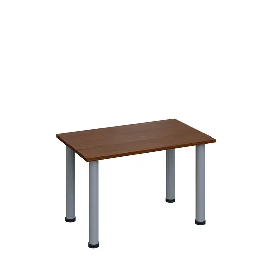 G-43 Konferenční stolek 800 x 500 mm, deska 18 mm, ořech královský / nohy stříbrné RAL9006