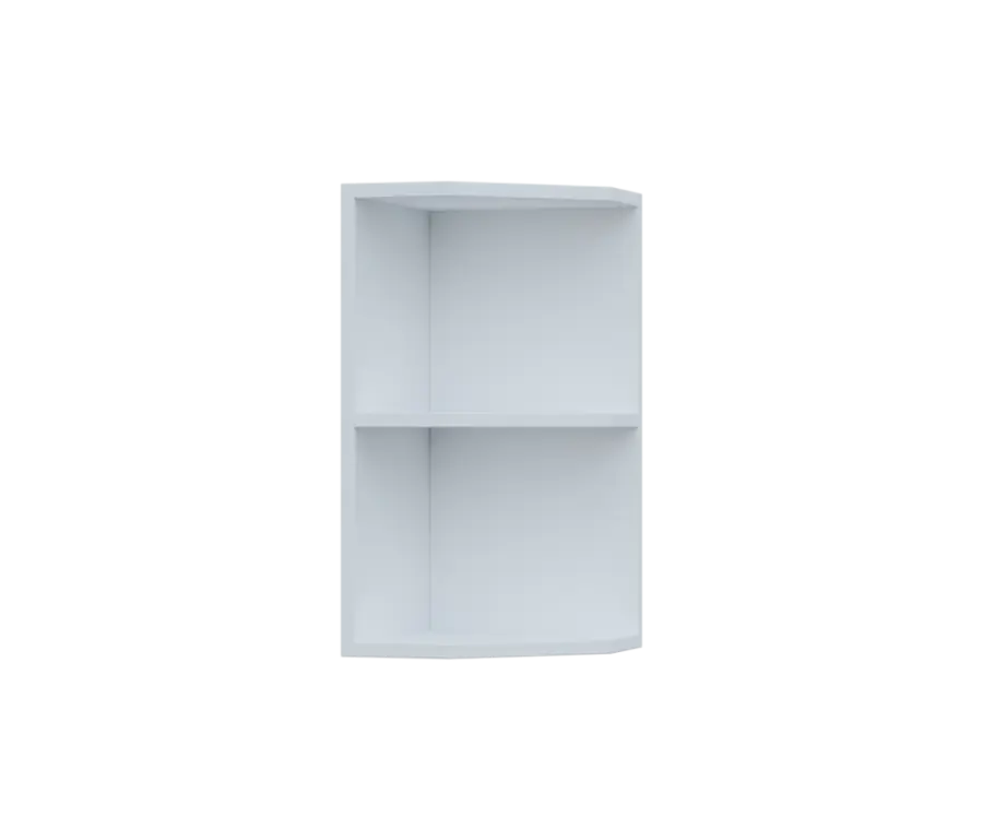 SHZ5 - 3 skříňka horní, rohová, policová, pravá, 580x300x300, bílá