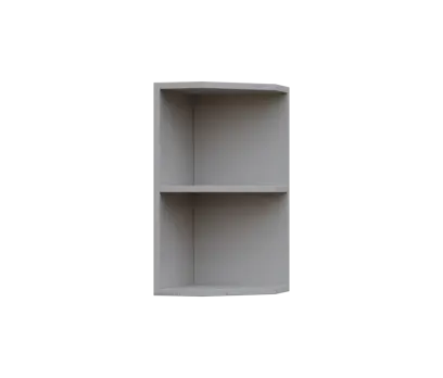 SHZ5 - 3 skříňka horní, rohová, policová, pravá, 580x300x300, šedá