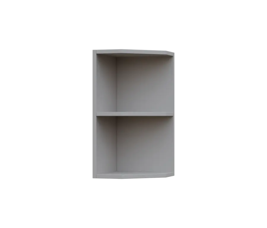 SHZ5 - 3 skříňka horní, rohová, policová, pravá, 580x300x300, šedá
