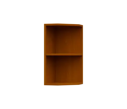 SHZ5 - 3 skříňka horní, rohová, policová, pravá, 580x300x300, třešeň šumavská