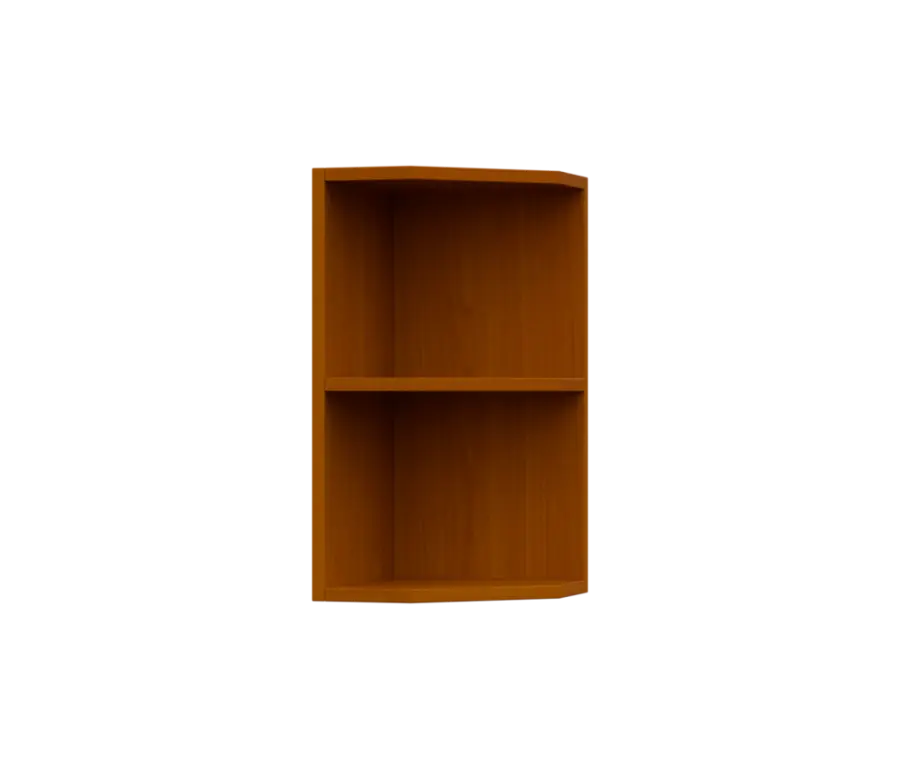 SHZ5 - 3 skříňka horní, rohová, policová, pravá, 580x300x300, třešeň šumavská