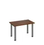 G-43 Konferenční stolek 800 x 500 mm, deska 18 mm, ořech královský / nohy chrom
