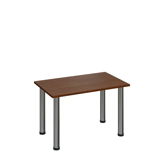 G-43 Konferenční stolek 800 x 500 mm, deska 18 mm, ořech královský / nohy chrom