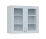 SH - 8S horní skříňka, 2-dveřová, prosklená, 730x800x300, bílá