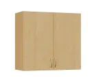 SH - 8S horní skříňka, 2-dveřová, prosklená, 730x800x300, javor horský