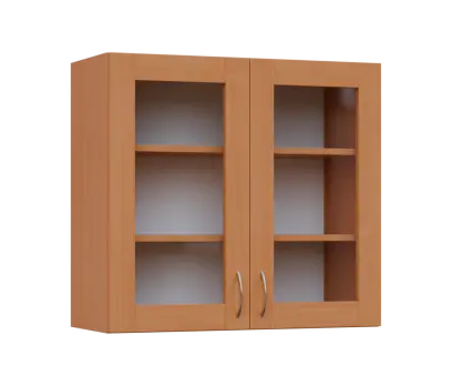 SH - 8S horní skříňka, 2-dveřová, prosklená, 730x800x300, buk royal SH - 8S horní skříňka, 2-dveřová, prosklená, 730x800x300, buk royal