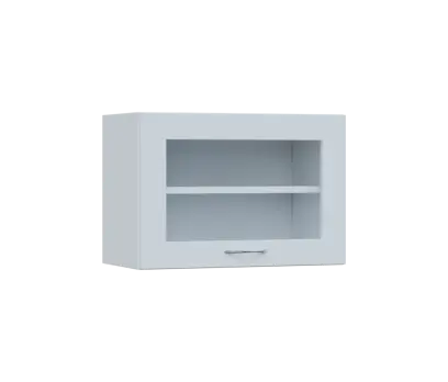 SHV - 64S horní skříňka, výklop, prosklená, 414x600x300, bílá