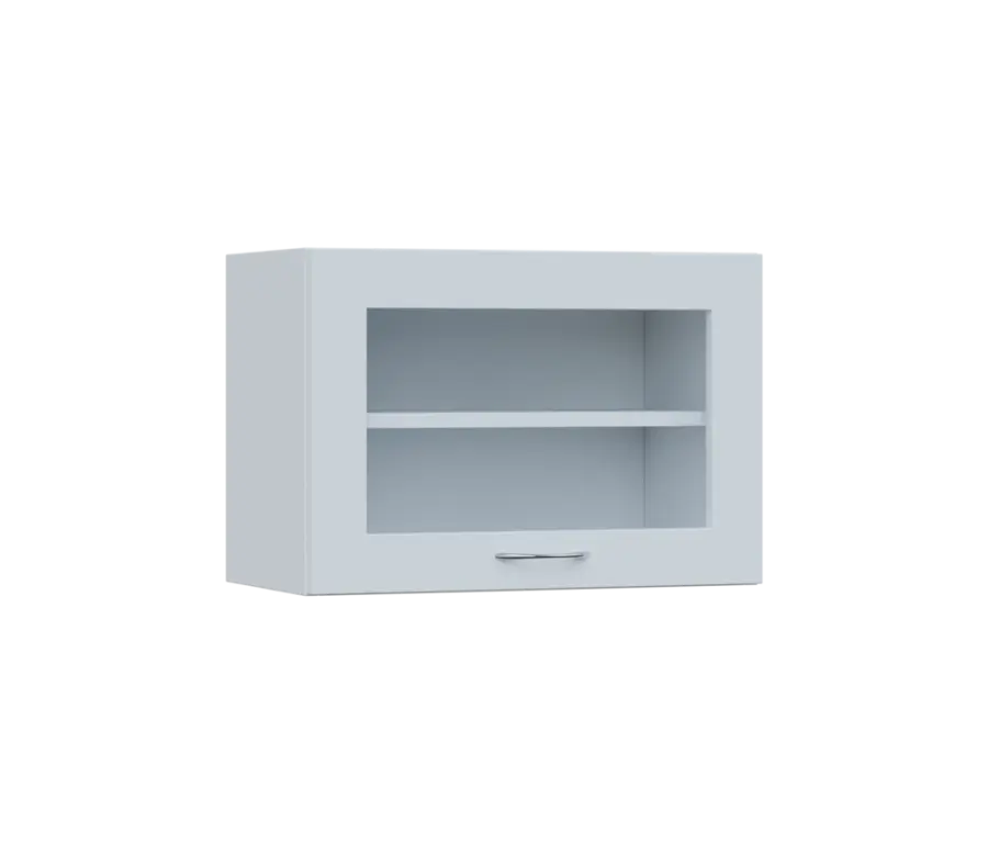 SHV - 64S horní skříňka, výklop, prosklená, 414x600x300, bílá