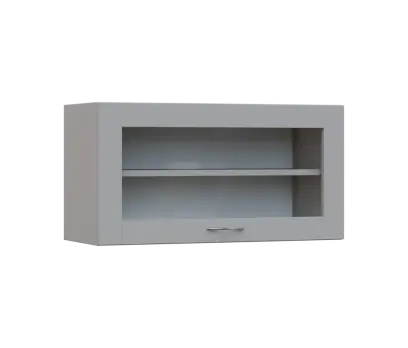 SHV - 84S horní skříňka, výklop, prosklená, 414x800x300, šedá SHV - 84S horní skříňka, výklop, prosklená, 414x800x300, šedá