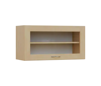 SHV - 84S horní skříňka, výklop, prosklená, 414x800x300, bříza světlá SHV - 84S horní skříňka, výklop, prosklená, 414x800x300, bříza světlá