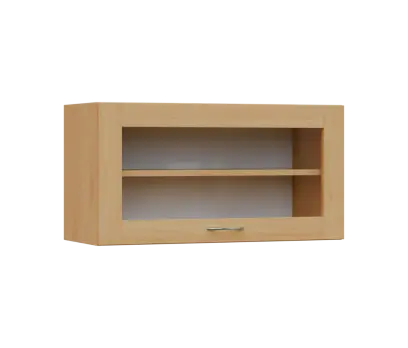 SHV - 84S horní skříňka, výklop, prosklená, 414x800x300, javor horský SHV - 84S horní skříňka, výklop, prosklená, 414x800x300, javor horský