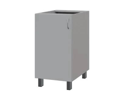 SS - 45D spodní skříňka, 1-dveřová, levá, 870x450x600, šedá SS - 45D spodní skříňka, 1-dveřová, levá, 870x450x600, šedá