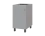 SS - 45D spodní skříňka, 1-dveřová, levá, 870x450x600, šedá