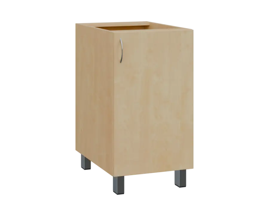 SS - 45D spodní skříňka, 1-dveřová, pravá, 870x450x600, bříza světlá