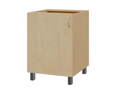 SS - 6D spodní skříňka, 1-dveřová, levá, 870x600x600, bříza světlá