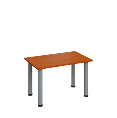 G-43 Konferenční stolek 800 x 500 mm, deska 18 mm, třešeň šumavská / nohy stříbrné RAL9006