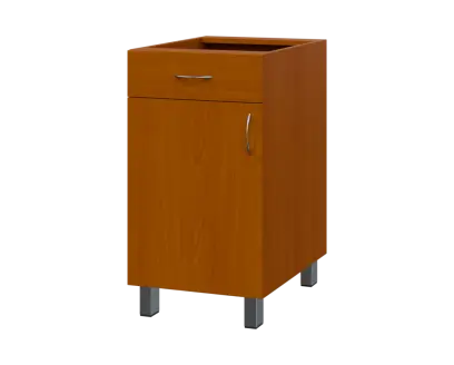 SS - 45DZ spodní skříňka, 1-dveřová, 1-zásuvková, levá, 870x450x600, třešeň šumavská