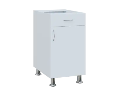 SS - 45DZ spodní skříňka, 1-dveřová, 1-zásuvková, pravá, 870x450x600, bílá