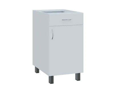 SS - 45DZ spodní skříňka, 1-dveřová, 1-zásuvková, pravá, 870x450x600, bílá