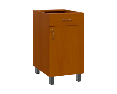 SS - 45DZ spodní skříňka, 1-dveřová, 1-zásuvková, pravá, 870x450x600, třešeň šumavská