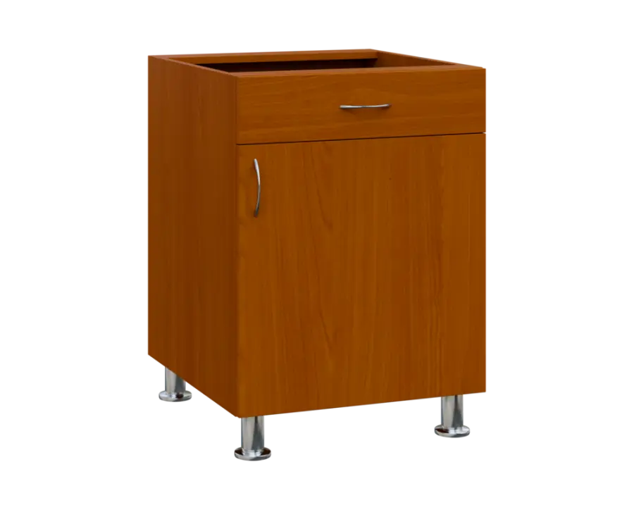SS - 6DZ spodní skříňka, 1-dveřová, 1-zásuvková, pravá, 870x600x600, třešeň šumavská