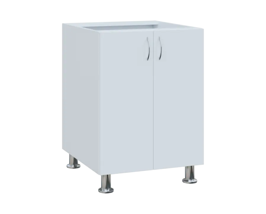 SS - 6D2 spodní skříňka, 2-dveřová, 870x600x600, bílá