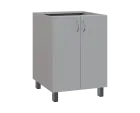SS - 6D2 spodní skříňka, 2-dveřová, 870x600x600, šedá