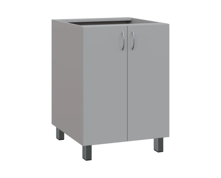 SS - 6D2 spodní skříňka, 2-dveřová, 870x600x600, šedá