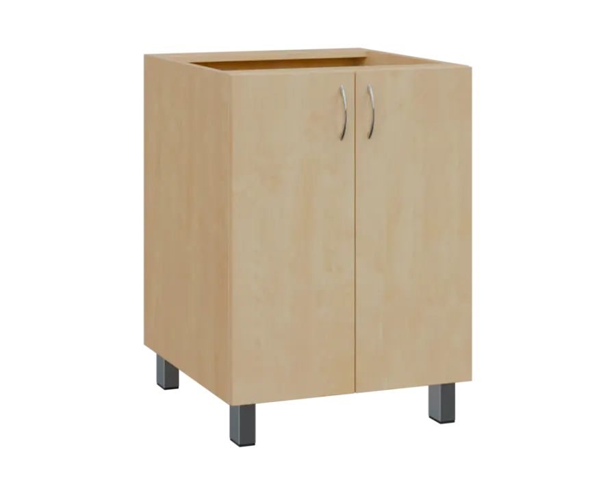 SS - 6D2 spodní skříňka, 2-dveřová, 870x600x600, bříza světlá
