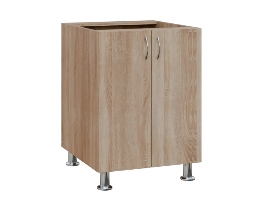 SS - 6D2 spodní skříňka, 2-dveřová, 870x600x600, dub bardolino