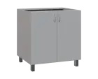 SS - 8D spodní skříňka, 2-dveřová, 870x800x600, šedá
