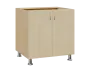 SS - 8D spodní skříňka, 2-dveřová, 870x800x600, bříza světlá