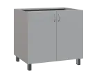 SS - 9D spodní skříňka, 2-dveřová, 870x900x600, šedá