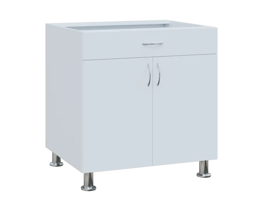 SS - 8DZ spodní skříňka, 2-dveřová, 1-zásuvková, 870x800x600, bílá