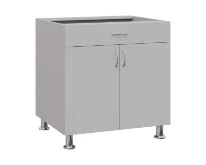 SS - 8DZ spodní skříňka, 2-dveřová, 1-zásuvková, 870x800x600, šedá SS - 8DZ spodní skříňka, 2-dveřová, 1-zásuvková, 870x800x600, šedá