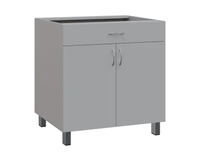 SS - 8DZ spodní skříňka, 2-dveřová, 1-zásuvková, 870x800x600, šedá