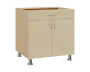 SS - 8DZ spodní skříňka, 2-dveřová, 1-zásuvková, 870x800x600, bříza světlá