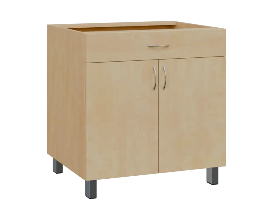 SS - 8DZ spodní skříňka, 2-dveřová, 1-zásuvková, 870x800x600, bříza světlá