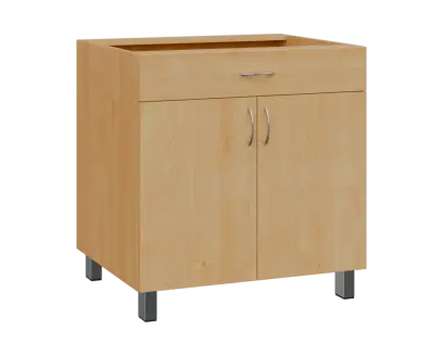 SS - 8DZ spodní skříňka, 2-dveřová, 1-zásuvková, 870x800x600, javor horský